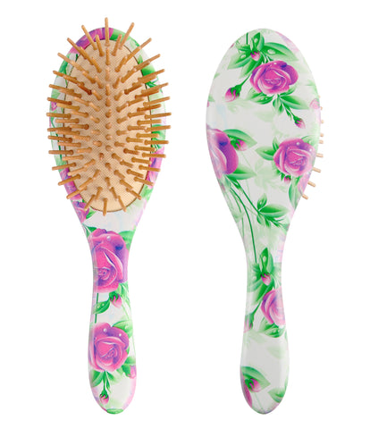 Natural Beechwood Print Hair Brush