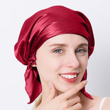 Pure Silk Night Sleeping Hair Bonnet