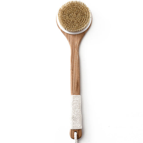 Natural Boar Bristles Bamboo Shower Bath Back Brush