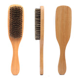Natural Wooden Boar Bristle Beard Brush