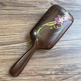 Black Sandalwood Painted Big Wooden Hair Brush