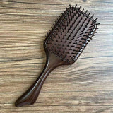 Black Sandalwood Painted Big Wooden Hair Brush