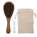 Retro Simple Wooden Massage Scalp Hair Brush Salon
