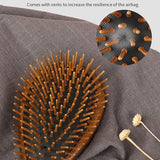 Retro Simple Wooden Massage Scalp Hair Brush Salon
