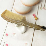 Natural Hand-carved Smooth Yak horn No-static Hair Comb