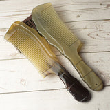 Natural Hand-carved Smooth Yak horn No-static Hair Comb