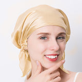 Pure Silk Night Sleeping Hair Bonnet