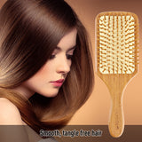 Natural Bamboo Bristle Hair Brush Square Large For Sale