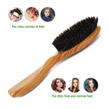 Green Sandalwood Boar Bristle Hair Brush Set