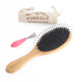 Natural Bamboo Paddle Boar Bristle Hair Brush