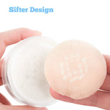 PUREGLO Empty Makeup Powder Container Face Powder Compact Case Plastic Cosmetic Jars