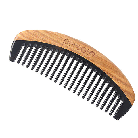 Anti-Static Horn Sandalwood Wooden Hair Comb