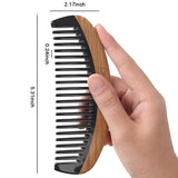 Anti-Static Horn Sandalwood Wooden Hair Comb