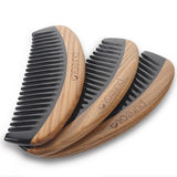 Anti-Static Horn Sandalwood Wooden Hair Comb