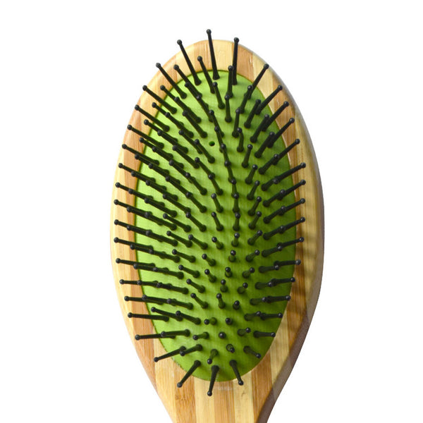 Bamboo Boar Bristles Clean Grooming Double Sided Pet Brush pureGLO