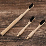 Biodegradable Replaceable Head Adult Natural Bamboo Toothbrush