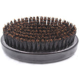 Black Wooden Bristle Travel Beard Brush