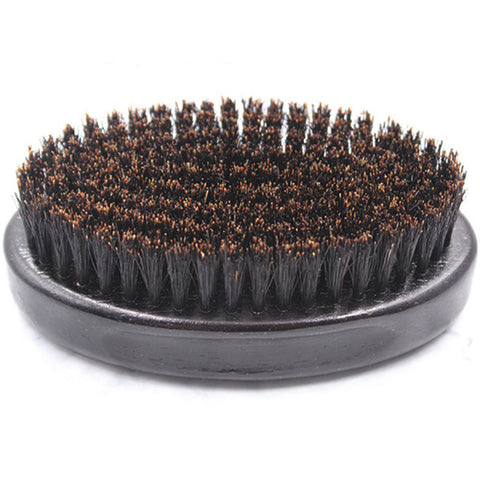 Black Wooden Bristle Travel Beard Brush