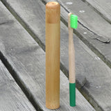 Color Natural Bamboo Toothbrush With Bamboo Tube