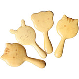 Cute Kids Cartoon Gold Sandalwood Hair Brush