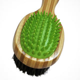 Double Sided Boar Bristles Clean Grooming Pet Brush