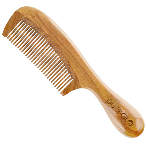 No Static Detangling Handmade Natural Fine Tooth Wooden Comb