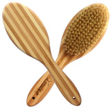 Natural Bamboo Boar Bristles Clean Grooming Pet Brush