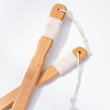 Natural Bamboo Long-handled Bath Brush Cat Claw Body Brush