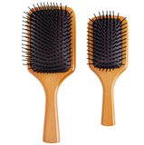 Natural Beechwood Square Black Airbag Hair Brush