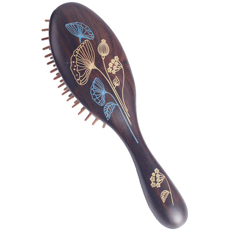 Natural Black Sandalwood Airbag Massage Hair Brush