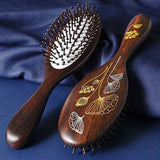 Natural Black Sandalwood Airbag Massage Hair Brush