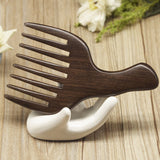 Natural Black Sandalwood Massage Hair Pick Comb