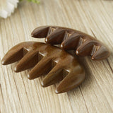 Natural Black Sandalwood Wide-tooth Curly Hair Comb