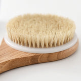 Natural Boar Bristles Bamboo Shower Bath Back Brush