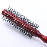 Natural Dutch Wood Bristle Hair Brush Cylinder Curly Brush