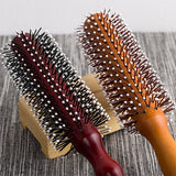 Natural Dutch Wood Bristle Hair Brush Cylinder Curly Brush