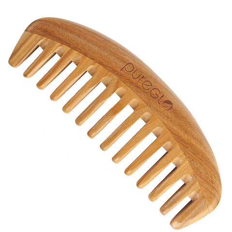 Natural Green Sandalwood Wooden Wide Tooth Hair Comb