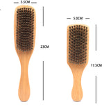 Natural Wooden Boar Bristle Beard Brush