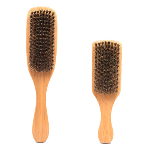 Natural Wooden Boar Bristle Beard Brush