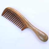 Natural Wooden Fine-tooth And Wide Tooth Hair Comb Set