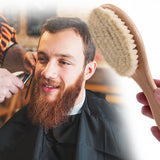 Natural Wooden Soft Wool Beard Brush