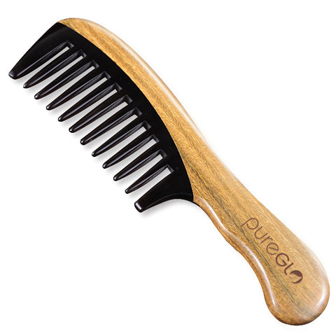 Natural Wooden Wide Tooth Horn Hair Comb