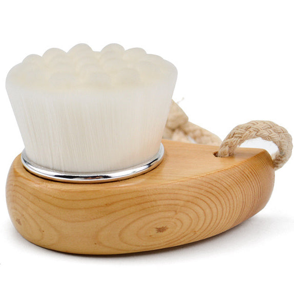 Natural Bamboo Soft Bristles Massage Face Cleaning Brush