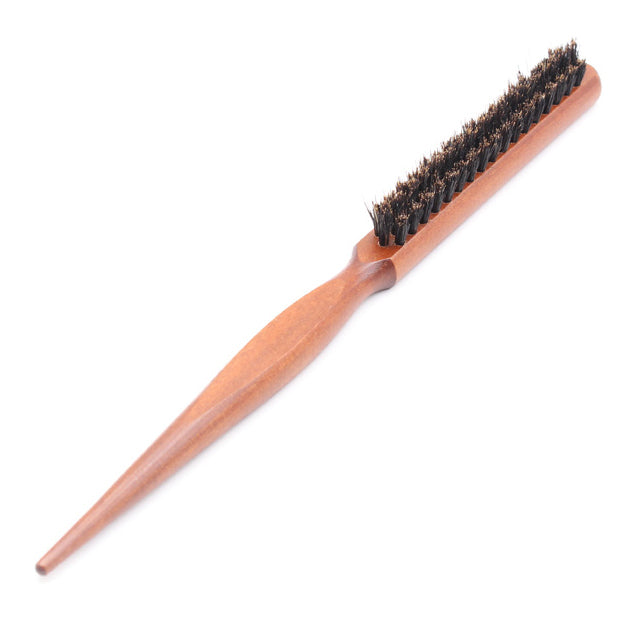 Natural Luggage Wooden Bristle Styling Hair Brush pureGLO Naturals