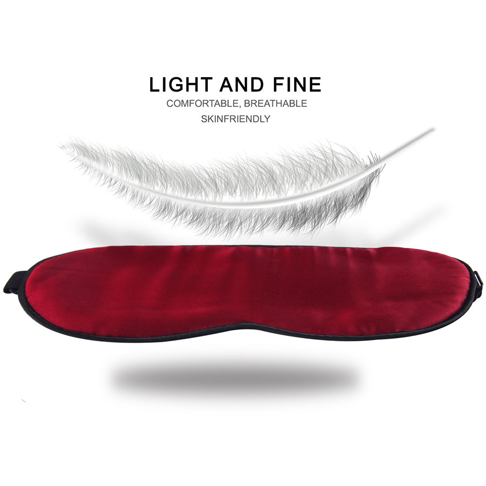 Natural Silk Sleep Mask With Adjustable Straps pureGLO Naturals