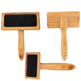 Stainless Steel Wooden Pet Grooming Needle Comb