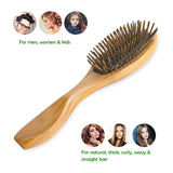 Natural Green Sandalwood Massage Wooden Hair Brush