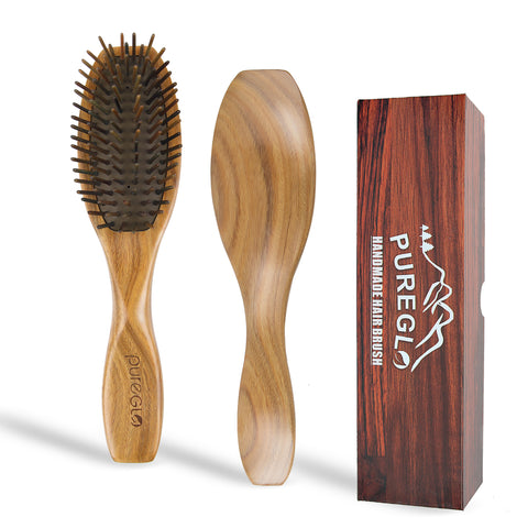 Buy Lenaturelle Giant Wood Roller Hair Brush - Pure Bristle for